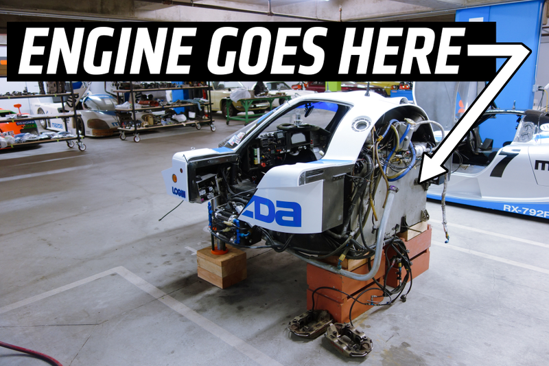 Illustration for article titled Mazda's All-Conquering 700 HP Four-Rotor Le Mans Engine Has The Coolest Intake Ever